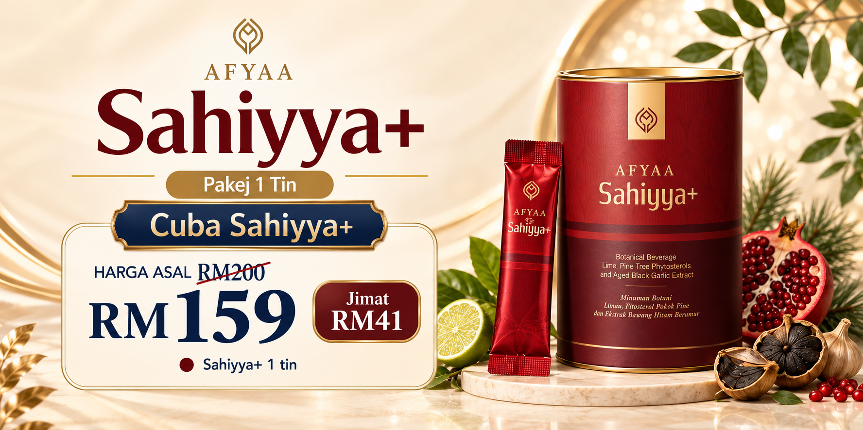 Pakej 1 tin Sahiyya+ harga promosi RM159